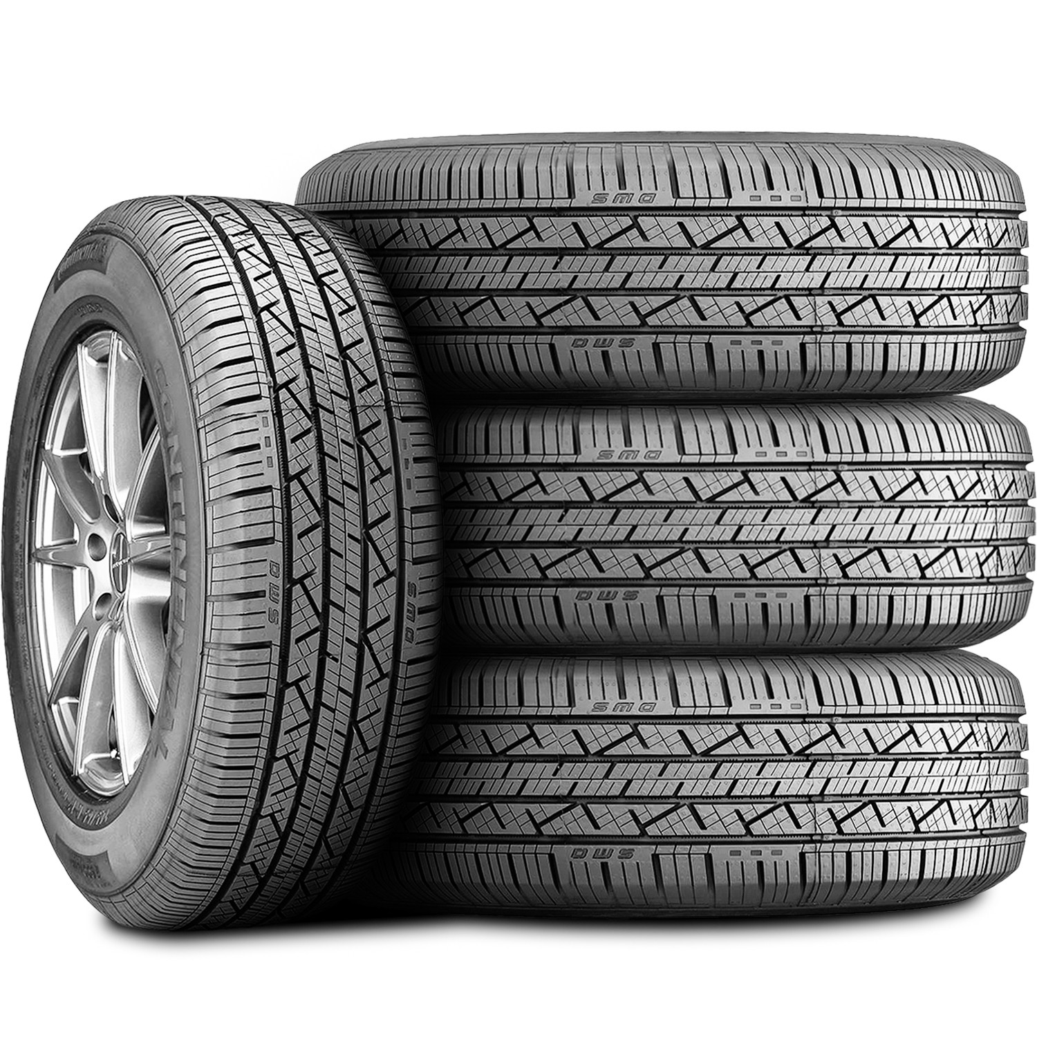 4 Tires Continental CrossContact LX25 EV Ready 215/55R18 95H A/S All Season