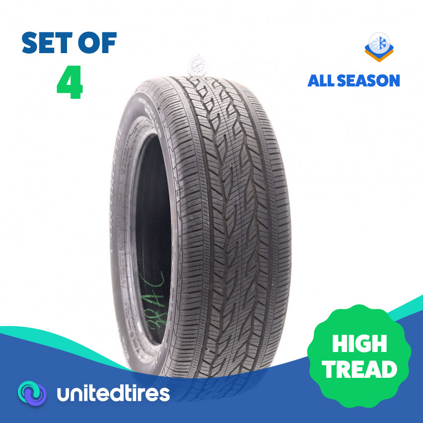 Set of (4) Used 255/55R20 Continental CrossContact LX20 107V – 9-10/32