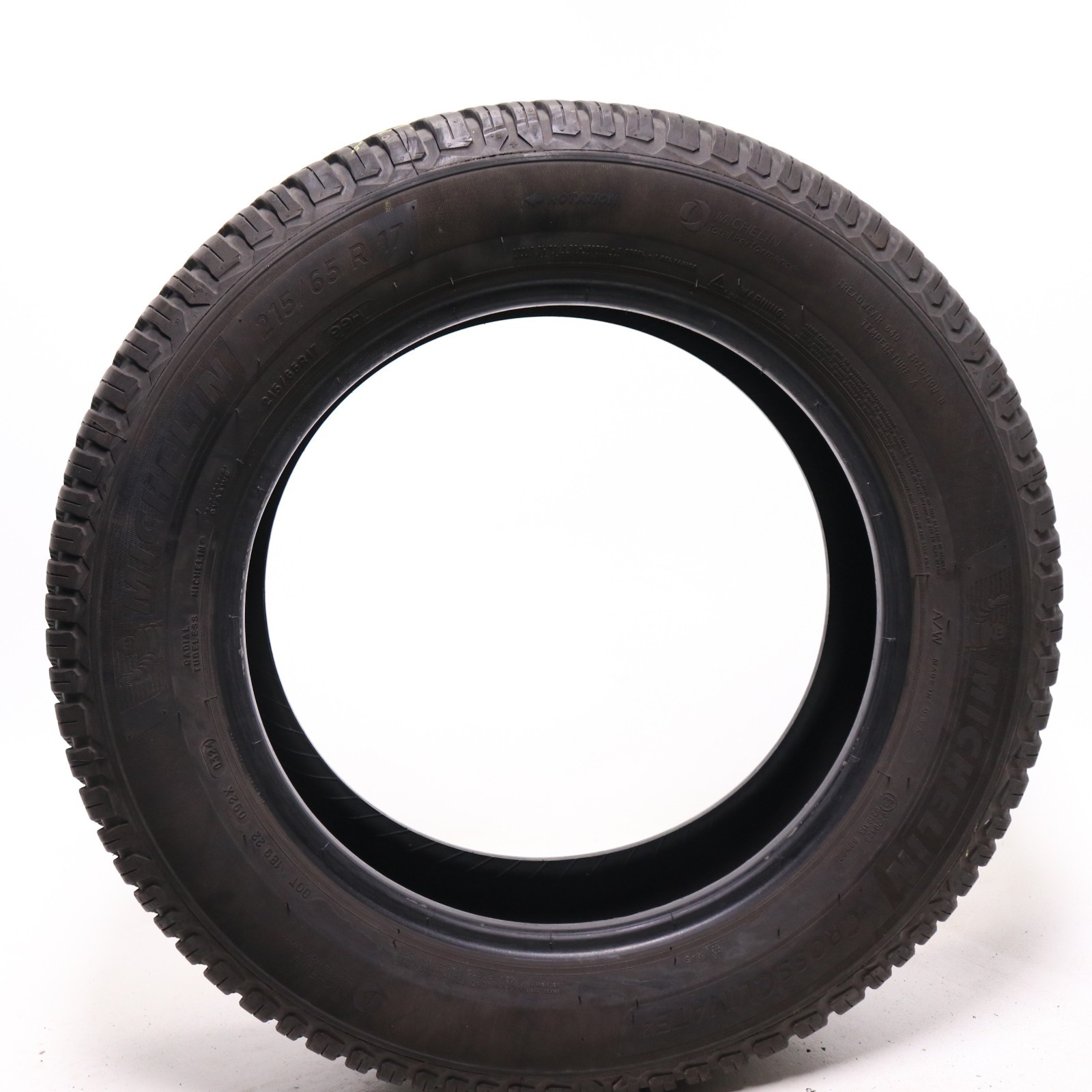 Set of 4 Used 215/65R17 Michelin CrossClimate 2 – 99H – 8.5-9.5/32