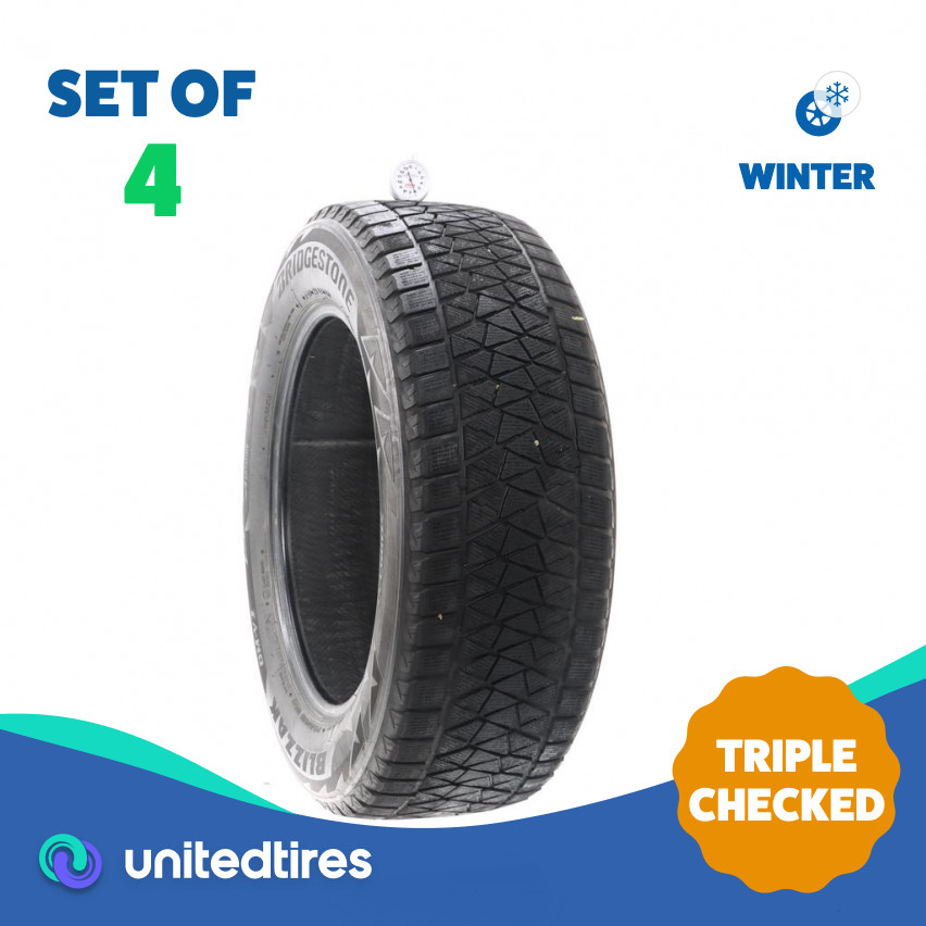 Set of (4) Used 245/60R18 Bridgestone Blizzak DM-V2 105S – 6/32