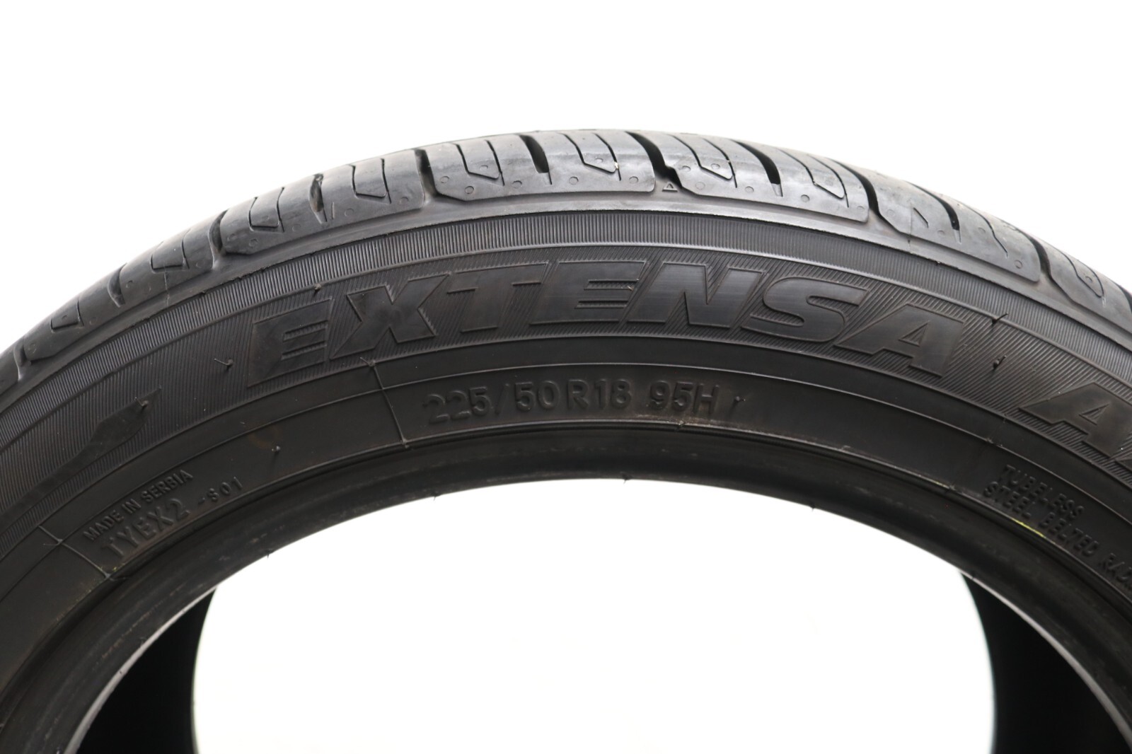 Set of 2 Used 225/50R18 Toyo Extensa A/S II – 95H – 10-10.5/32 No Repairs
