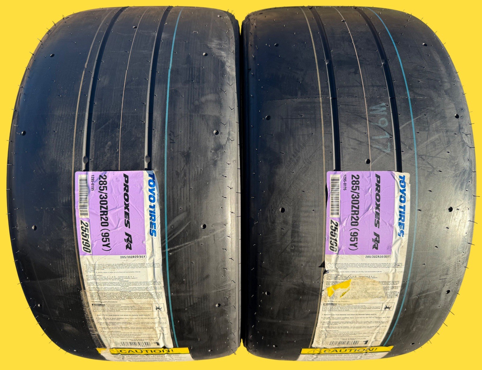TWO BRAND NEW 285/30ZR20 (95Y) Toyo Proxes RR Track & Competition Tires 2853020