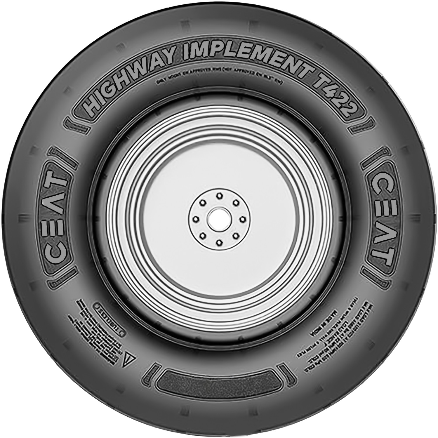 2 Tires Ceat Highway Implement T422 9.5L-15 Load 8 Ply Tractor
