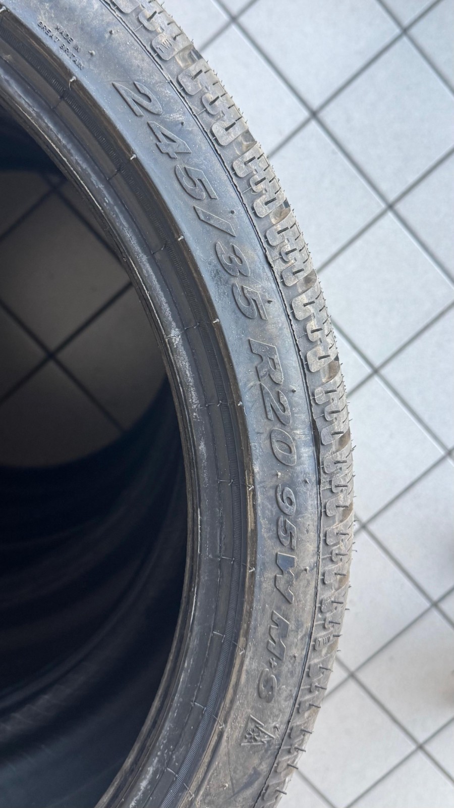 4 Pirelli Winter Tires (Doppio) 275/30R20 + 245/35R20 SUV, Without Label