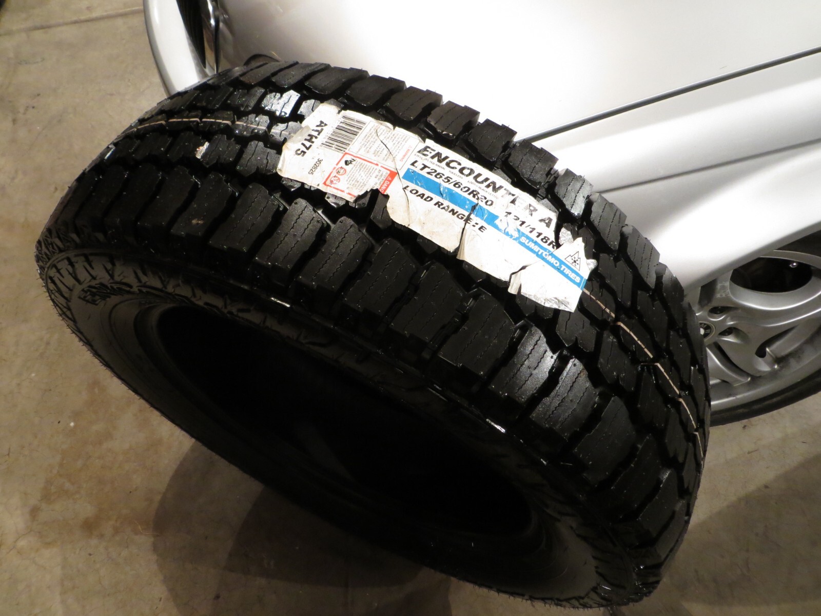 NEW 1 ONE SUMITOMO TIRES ENCOUNTER AT A/T LT265/60R20 121R E 10PR 265 60 20 3311