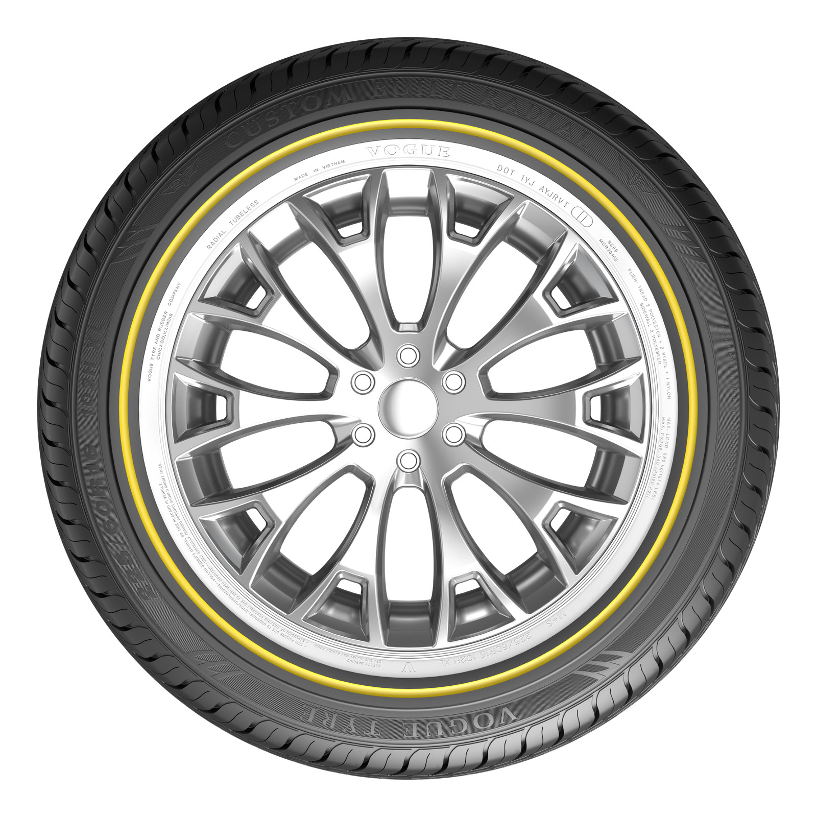 2 New 235/45R18 Vogue Custom Radial 98V GSWW XL 235 45 18 2354518