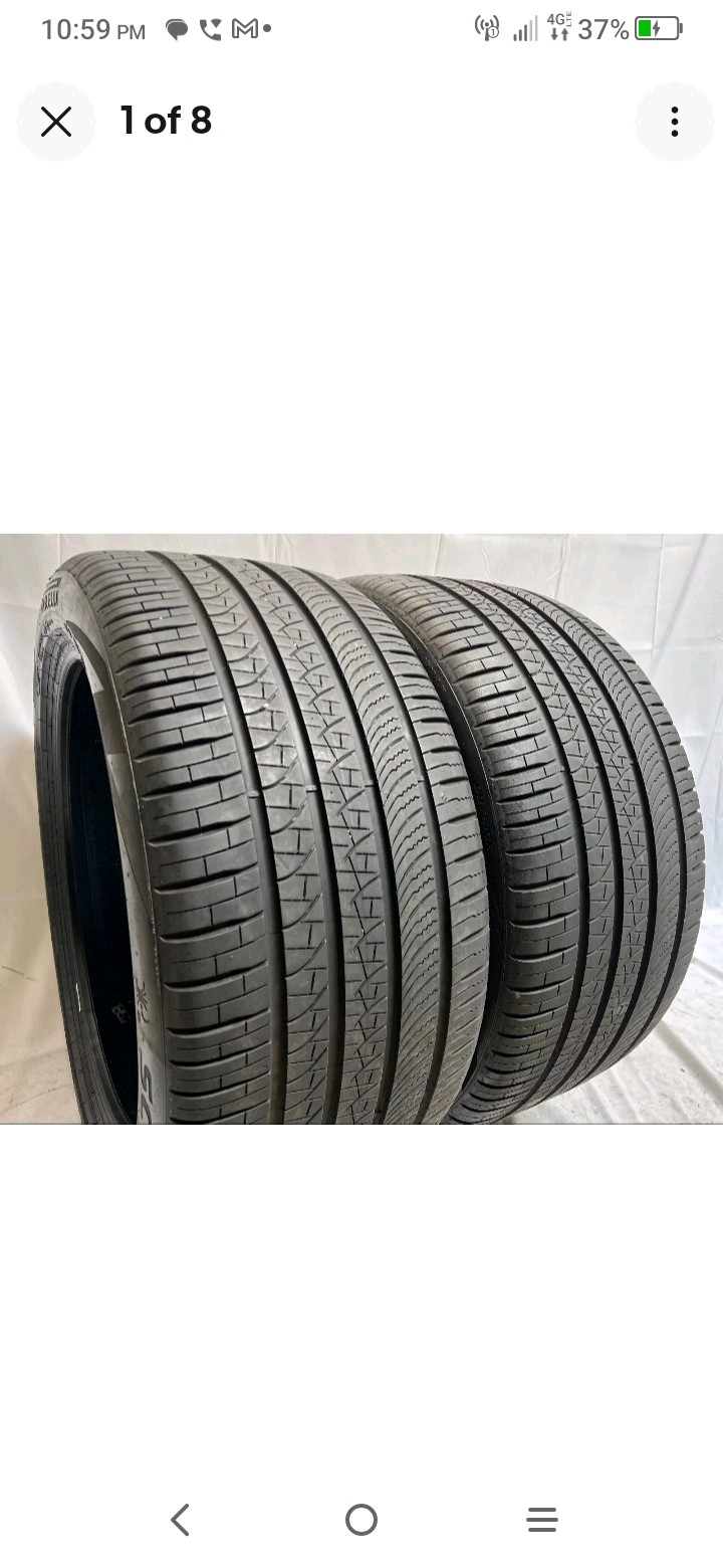 Set Of 2 P275/45R21 Pirelli Scorpion Zero A/S MO 107 H LikeNew 9.7/32, 95%+
