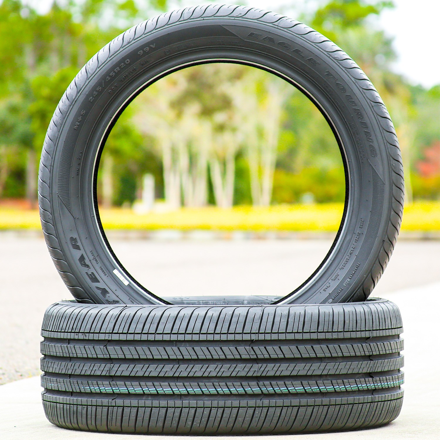2 Tires Goodyear Eagle Touring 245/45R20 99V AS A/S All Season