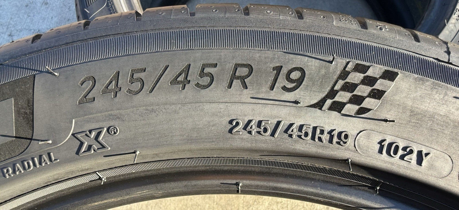 FOUR BRAND NEW 245/45R19 102Y Michelin Pilot Sport 4 Noise Cancelling Tires