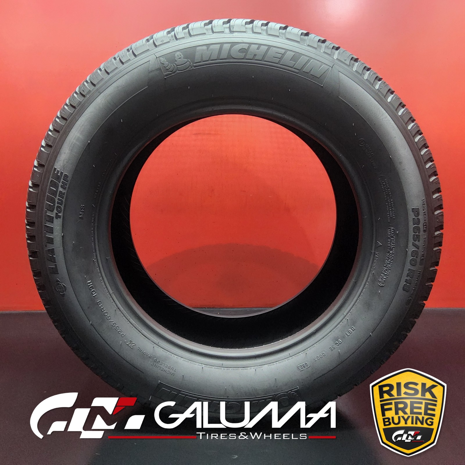 1 Tire LikeNEW Michelin Latitude Tour HP 265/60R18 2656018 109H No Repairs 95486