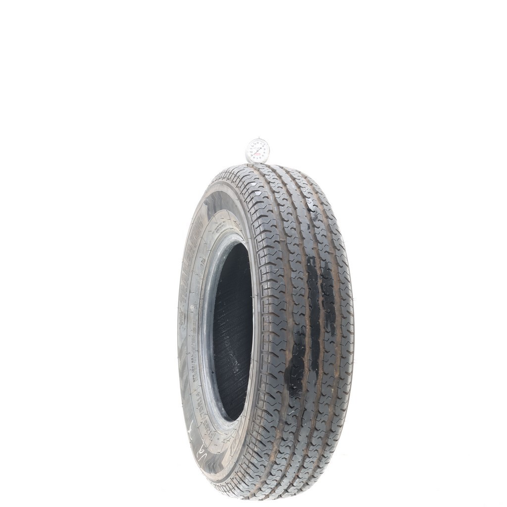 Set of (2) Used ST 205/75R14 Trailer King II ST Radial 100/96L – 8.5/32