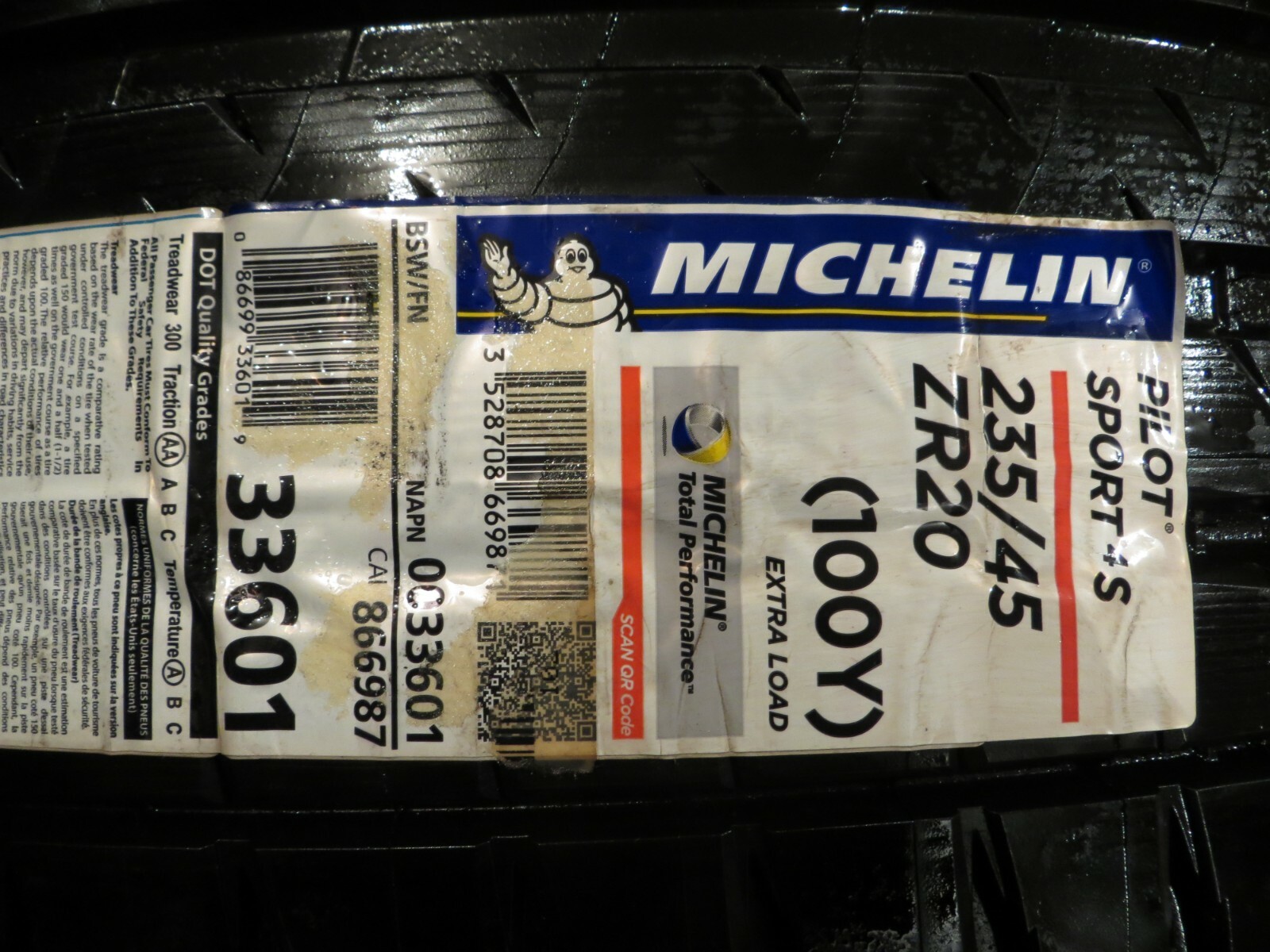 NEW 2 TWO MICHELIN PILOT SPORT 4S 4 S 235/45ZR20 100Y XL FRANCE 235 45 20 2775