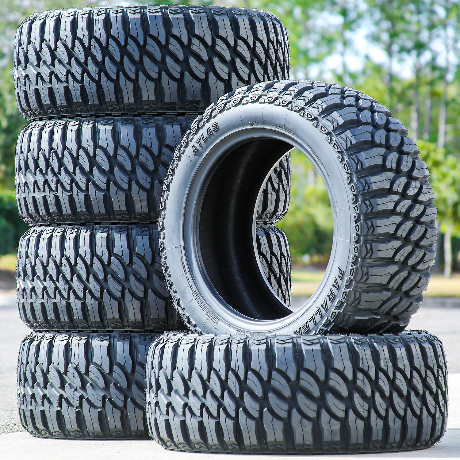4 Tires Atlas Paraller M/T LT 37X13.50R26 Load E 10 Ply MT Mud Tire