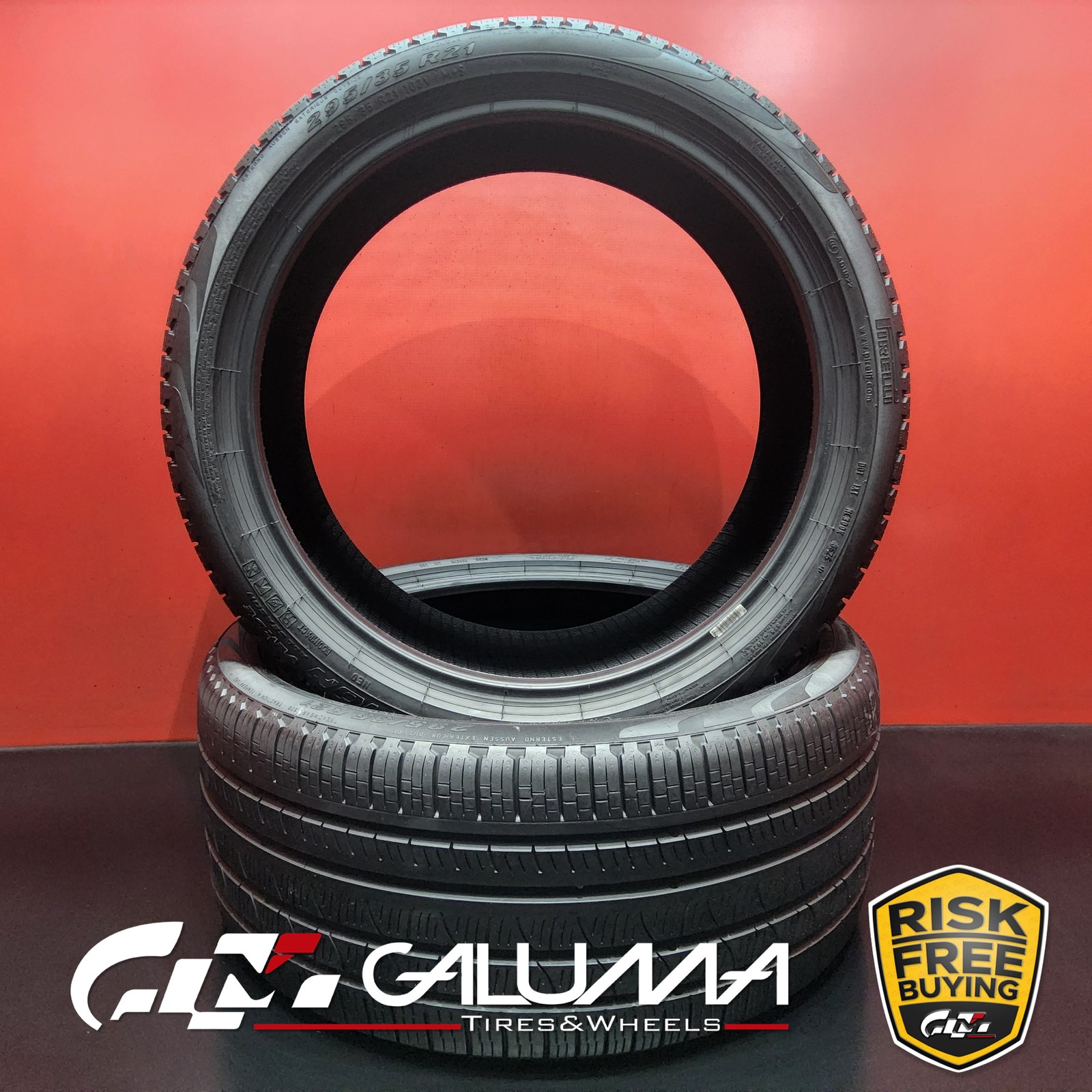 Set of 2 Tires Pirelli Scorpion Verde All season NE0 295/35R21 295/35/21 #95530