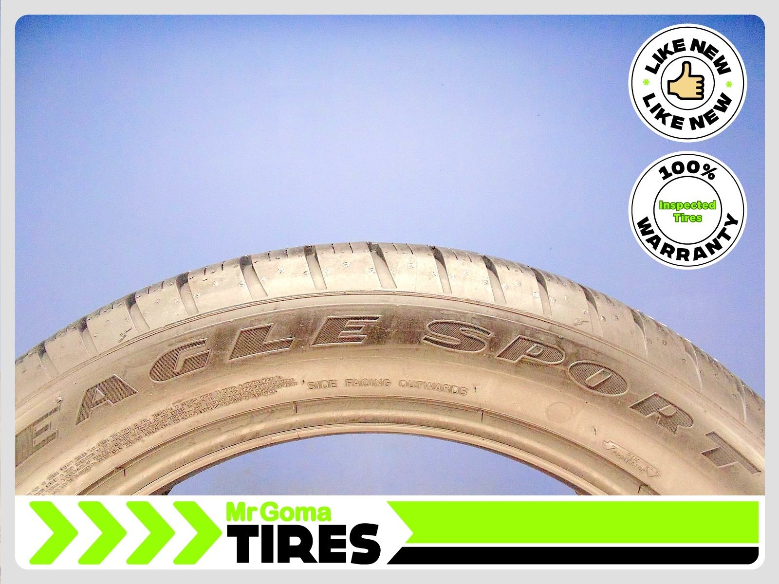 1 GOODYEAR EAGLE SPORT A/S RSC RFT XL 285/45R20 USED TIRE 9.9/32 TREAD RUN FLAT