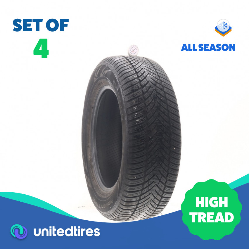 Set of (4) Used 235/65R17 Nokian Encompass AW02 108H – 9-10/32