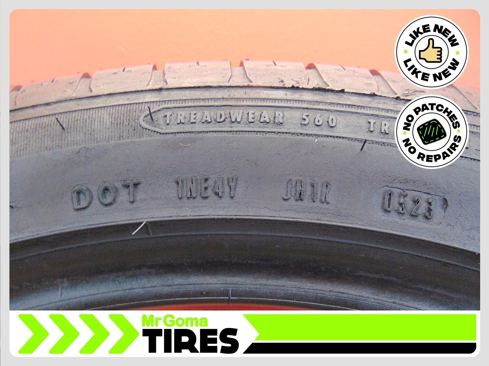 2 GOODYEAR EAGLE SPORT A/S MOE RFT XL 285/40R20 USED TIRES 7.3/32 TREAD 2854020