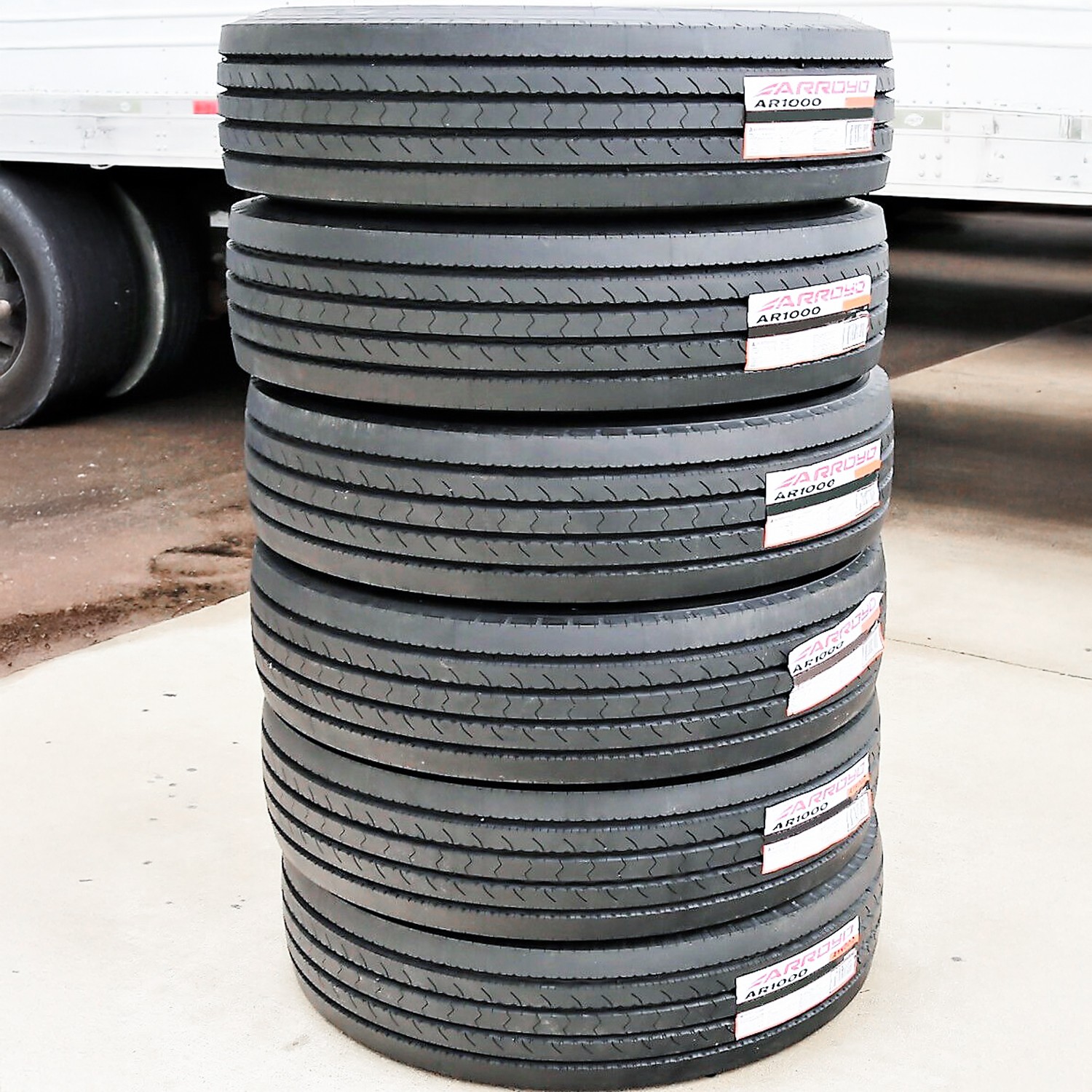 4 Tires Arroyo AR1000 255/70R22.5 Load H 16 Ply Steer M+S All Steel Commercial