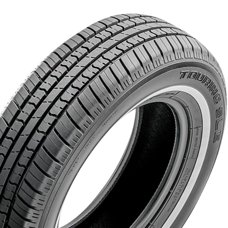 1 Milestar MS775 P205/75R15 97S Tire White Side Wall Classic Vintage All Season