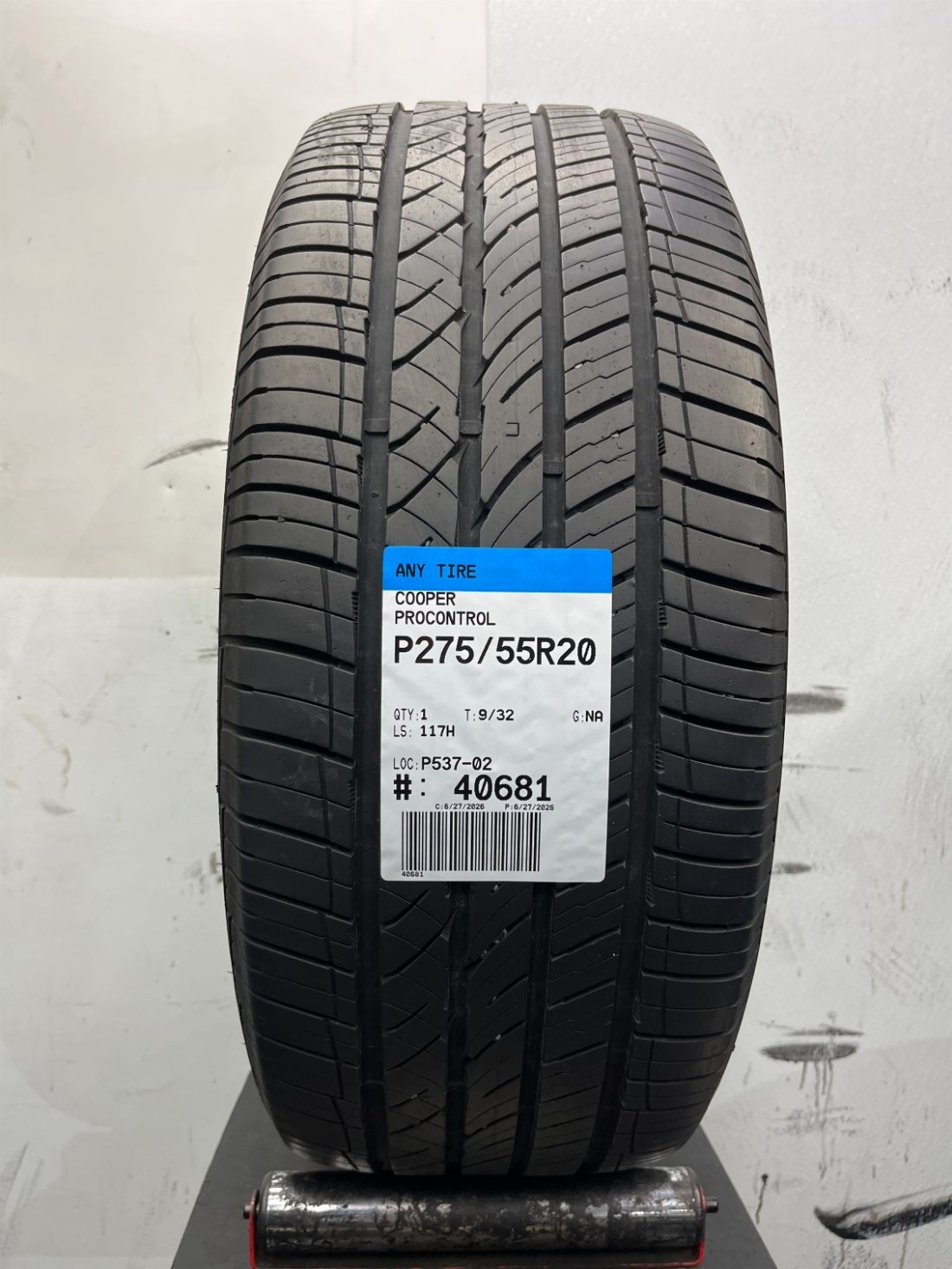 1 Used P275/55R20 Cooper ProControl 117 H – 9/32