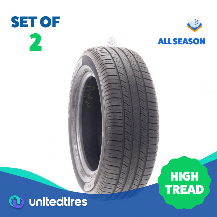 Set of (2) Used 245/60R18 Michelin Defender 2 105H – 9.5/32