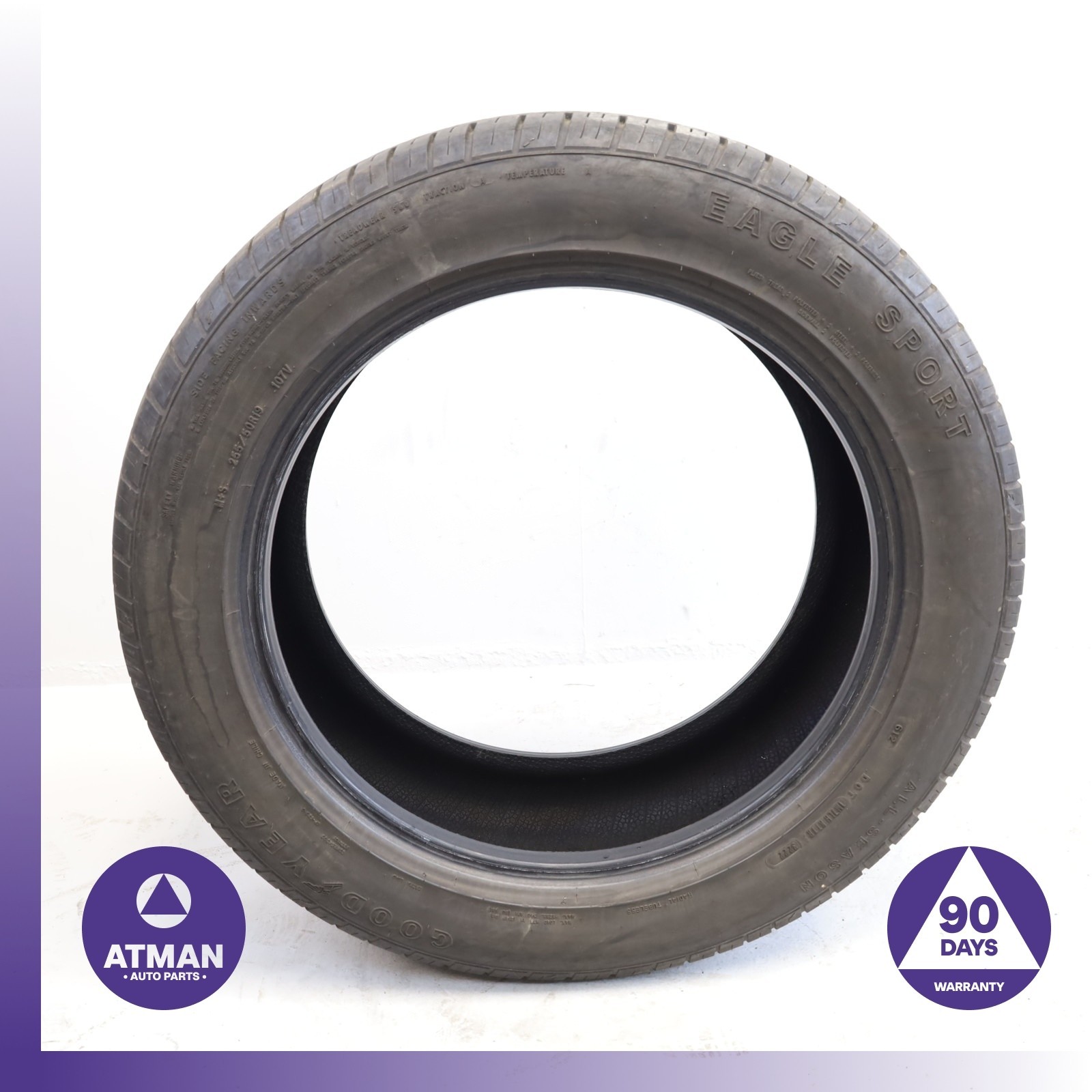 255/50R19 Goodyear Eagle Sport All Season 255 50 19′ 107V DOT 3222 Tire