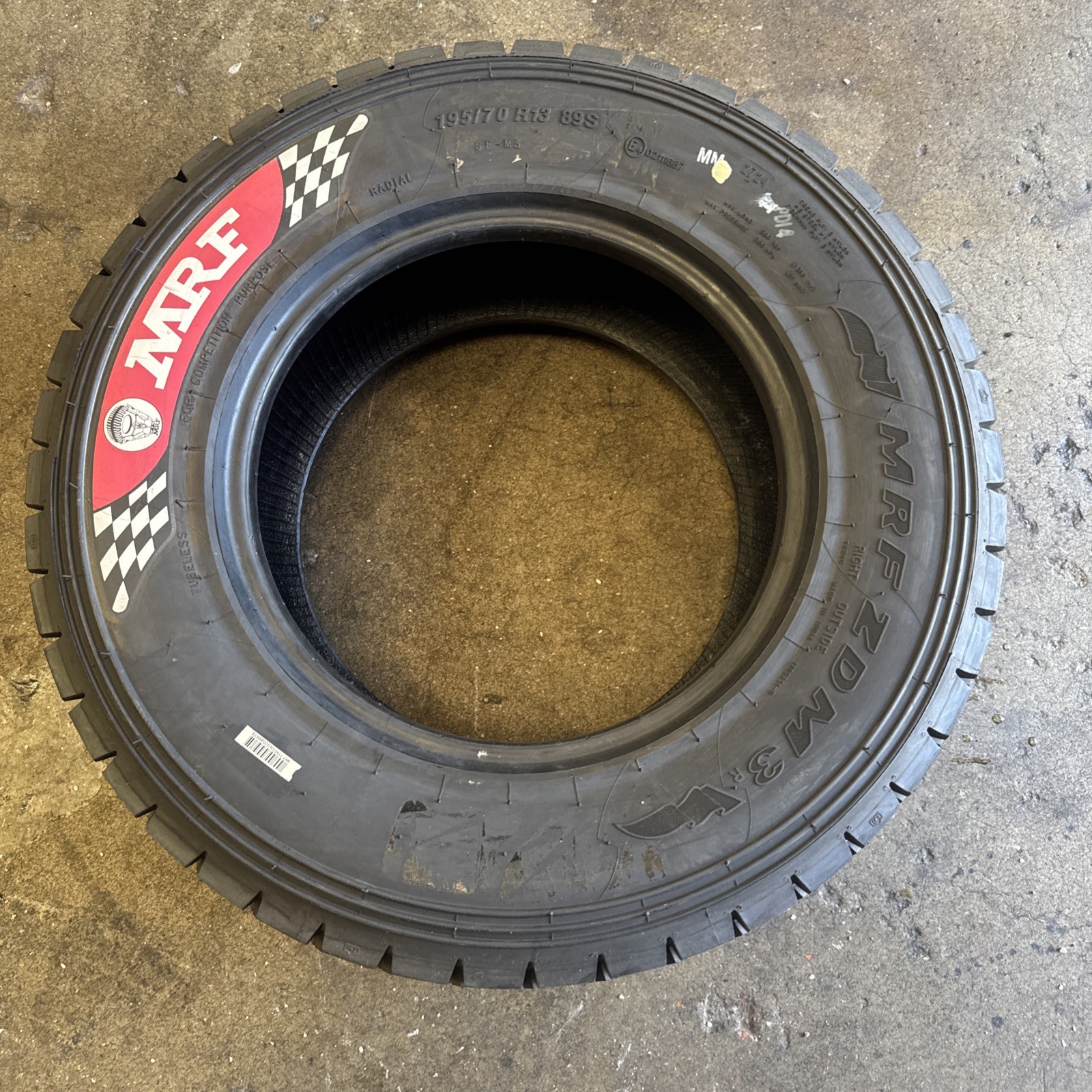 1New 195/70R13 MRF ZDM3 r 89S Motorsport tyres