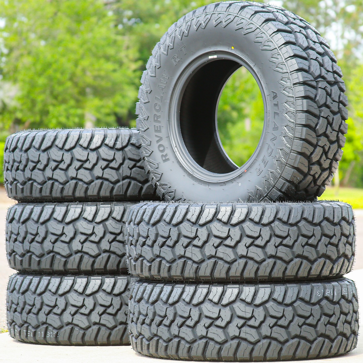 2 Tires LT 33X12.50R17 Atlander Roverclaw R/T RT Rugged Terrain Load E 10 Ply