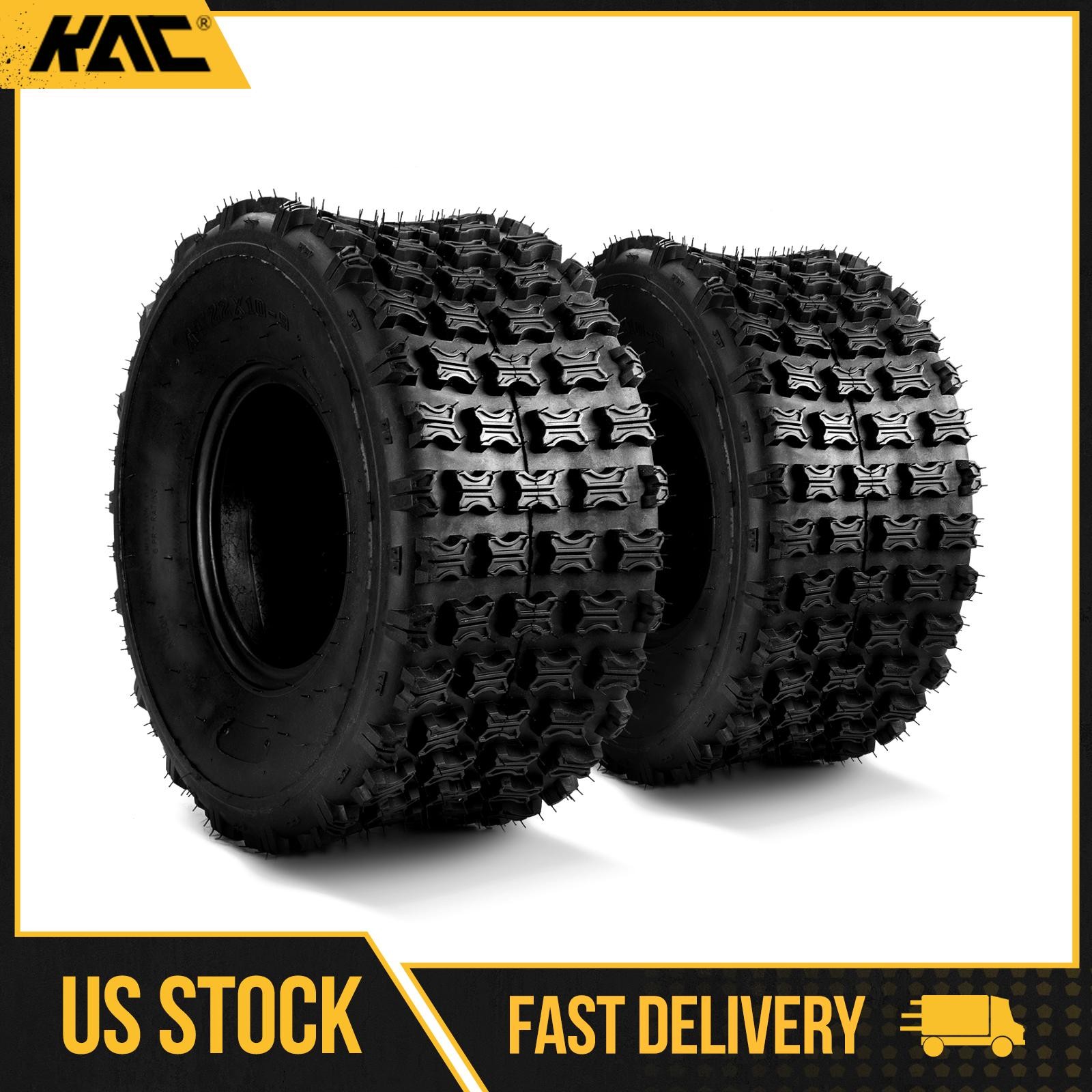 22×10-9 22x10x9 22/10-9 22×10.00-9 All Terrain AT Tires 6 Ply Z-104 TL 2PCS