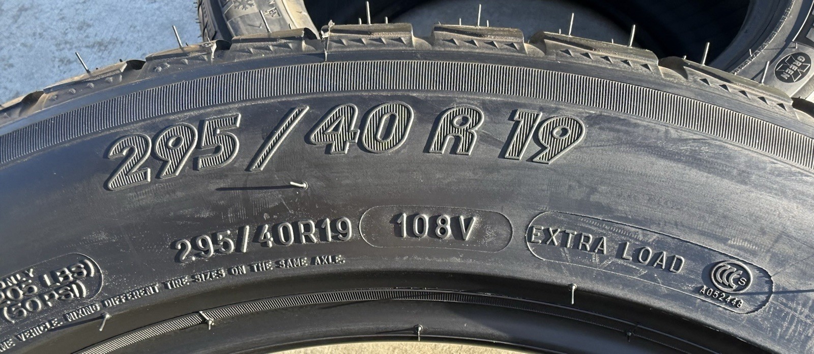 TWO NEW 295/40R19 Michelin Pilot Alpin PA4 N0 Porsche Panamera Winter Snow Tires