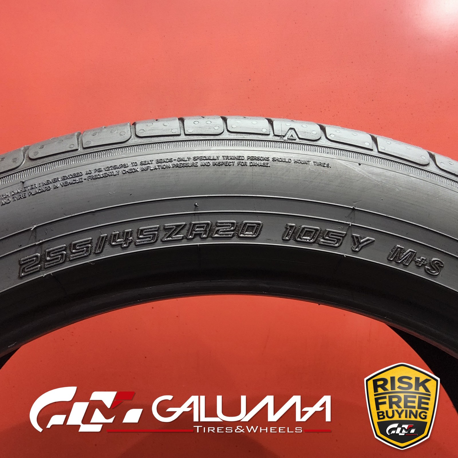 Set of 4 Tires Falken Azenis FK460 A/S 255/45ZR20 & 285/40ZR20 No Repairs #95618