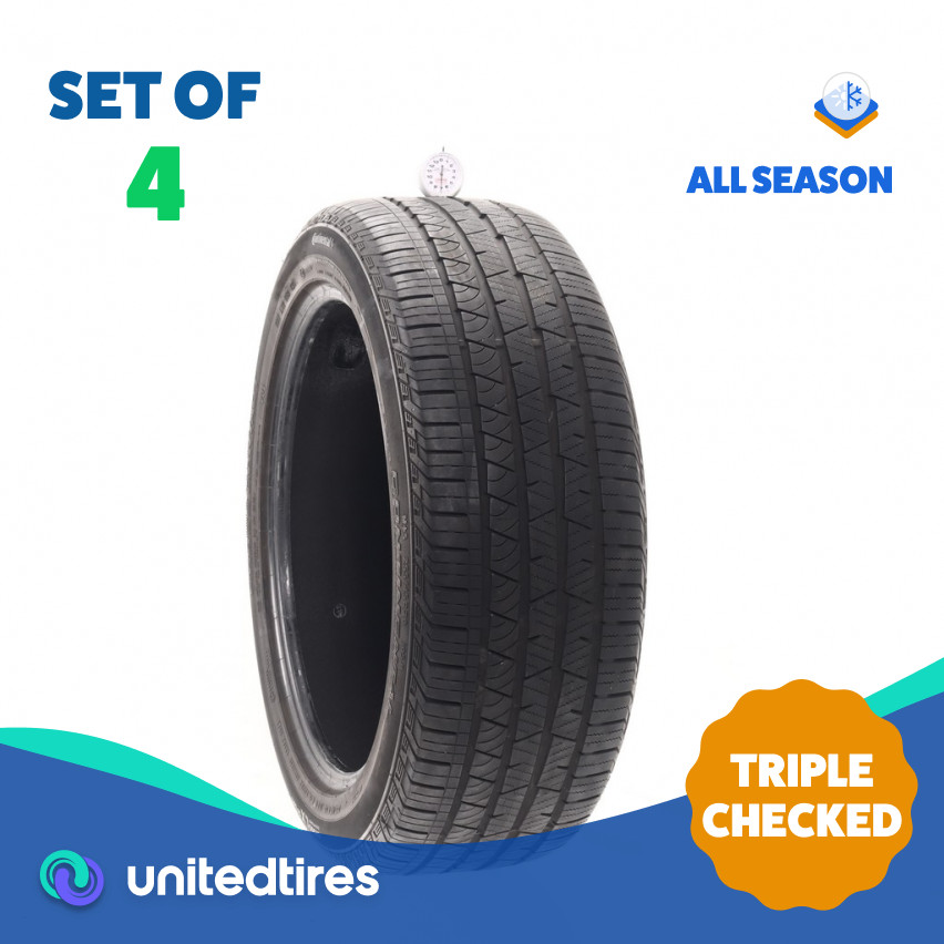 Set of (4) Used 255/45R20 Continental CrossContact LX Sport VOL 105H – 7-7.5/32