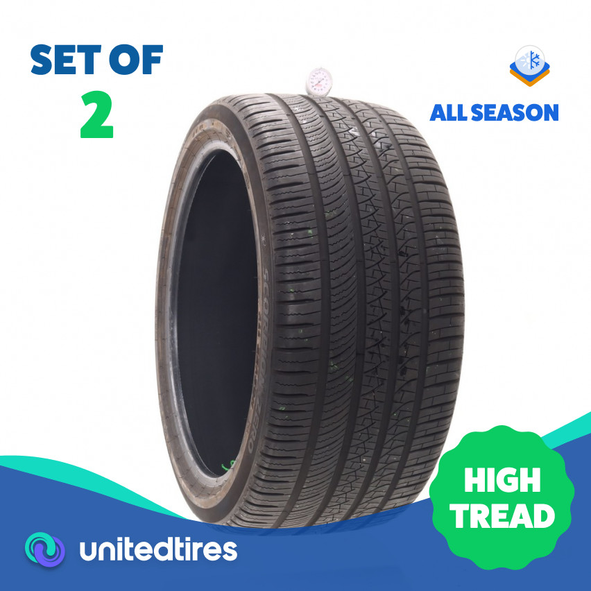 Set of (2) Used 315/35R22 Pirelli Scorpion Zero NC0 111V – 8.5/32