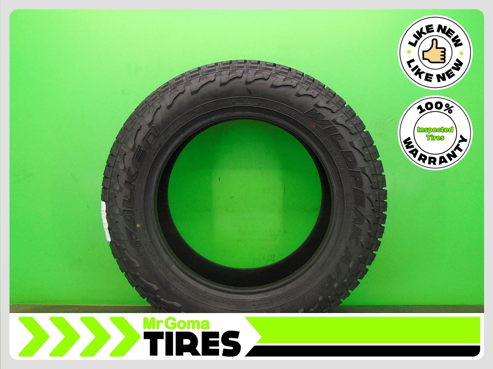 1 215/65R17 FALKEN WILDPEAK A/T AT3W USED TIRE 10.0/32 TREAD 2156517 99T