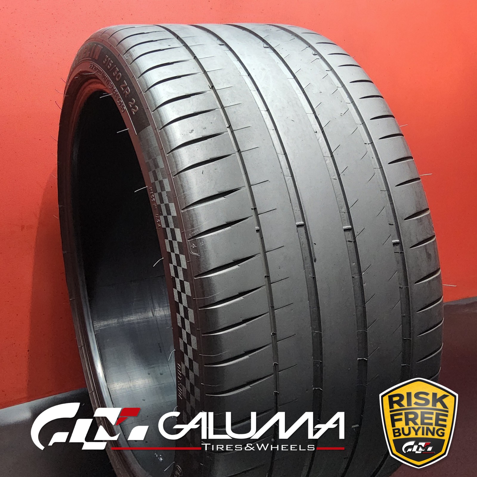 1 Tire Michelin Pilot Sport 4S ★ XL 315/30ZR22 315/30/22 107Y No Repairs #95045