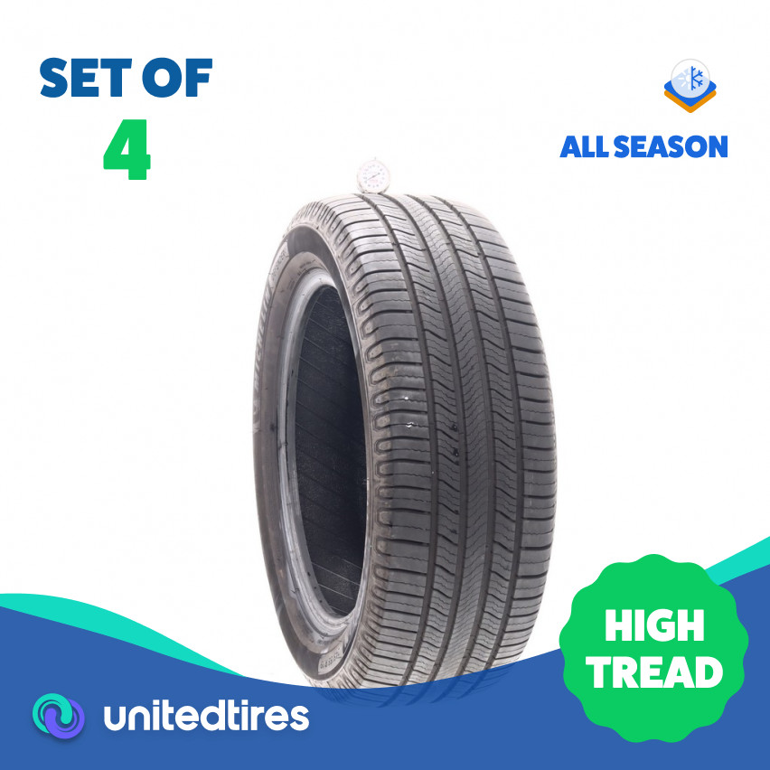 Set of (4) Used 245/55R19 Michelin Defender 2 107H – 9-10/32