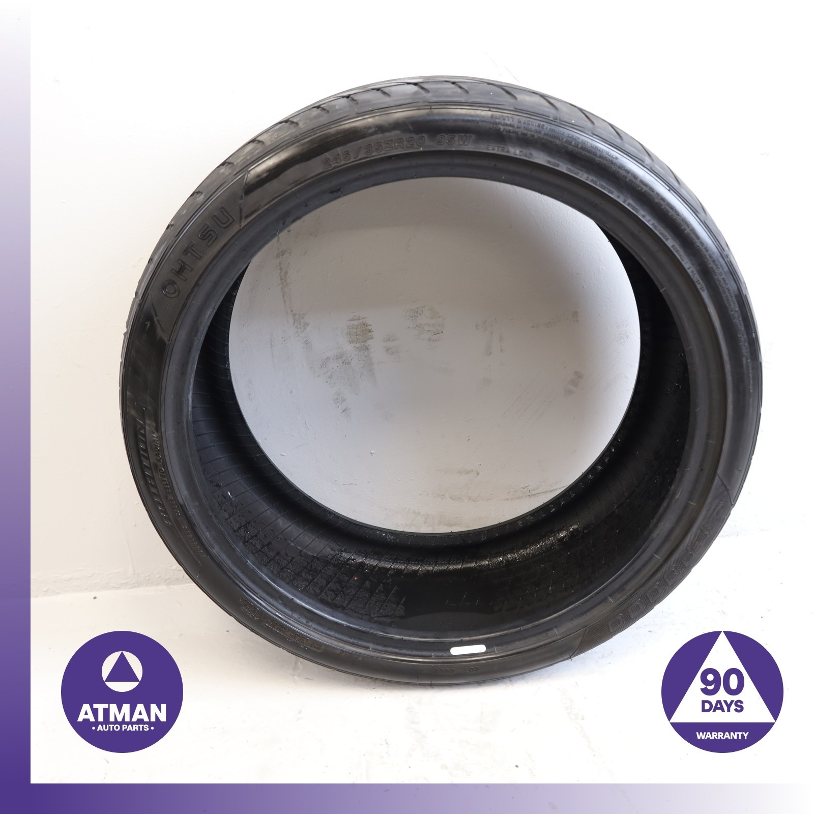 245/35ZR20 Ohtsu FP8000 245 35 20′ 95W DOT 0722 Tire