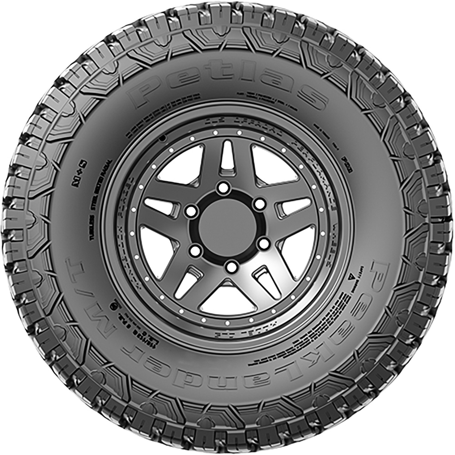 2 Petlas Peaklander M/T 245/75R17 121/118Q E 10 Ply Light Truck Tires
