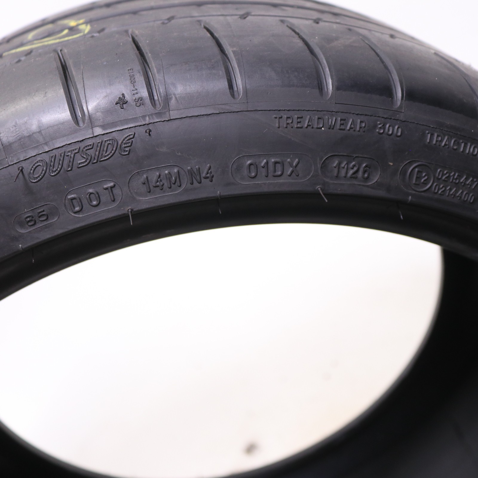 Set of 2 Used 255/35ZR19 Michelin Pilot Super Sport – 96Y – 8-9/32