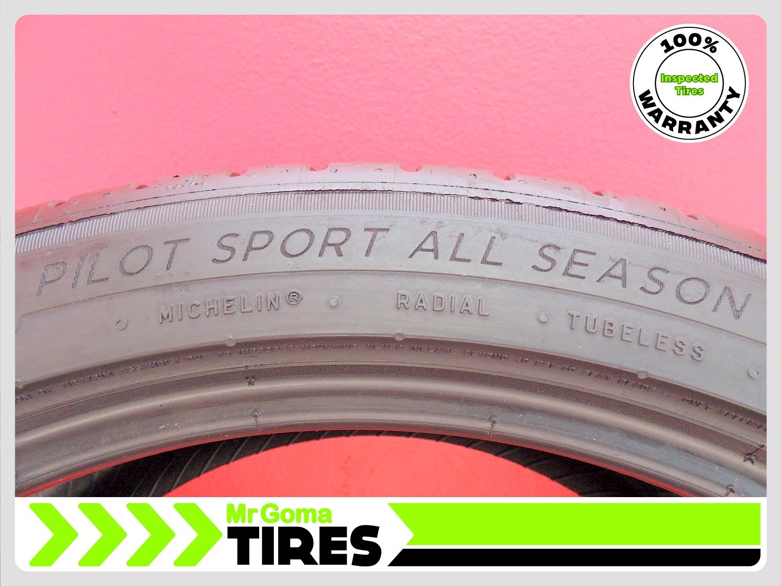 1 MICHELIN PILOT SPORT ALL SEASON 4 MO1 295/35R21 USED TIRE 8.0/32 TREAD 2953521