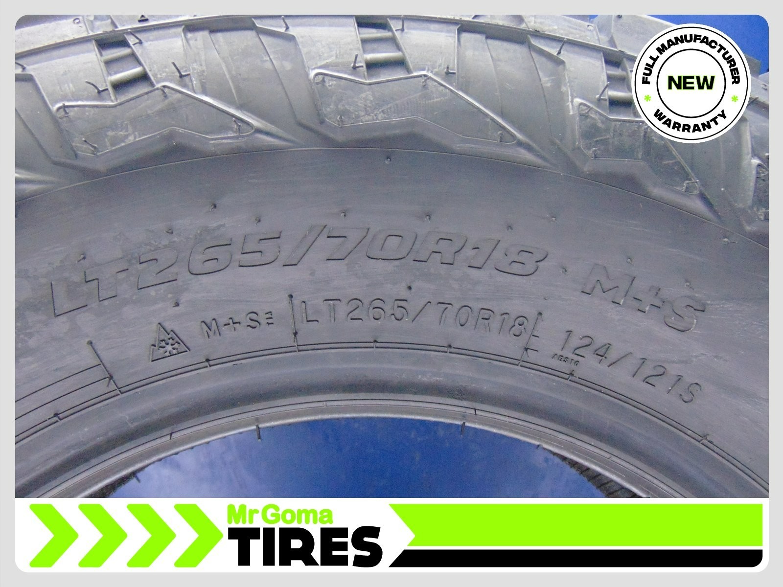 1 BRAND NEW DEAN TIRES BACK COUNTRY A/T2 LT265/70R18 TIRE 124/121S LT2657018