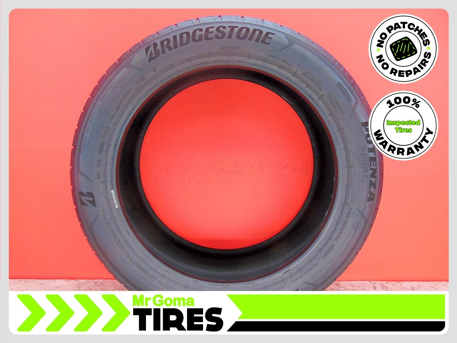 1 BRIDGESTONE POTENZA SPORT MO1 XL 265/45ZR20 USED TIRE 7.3/32 TREAD 2654520