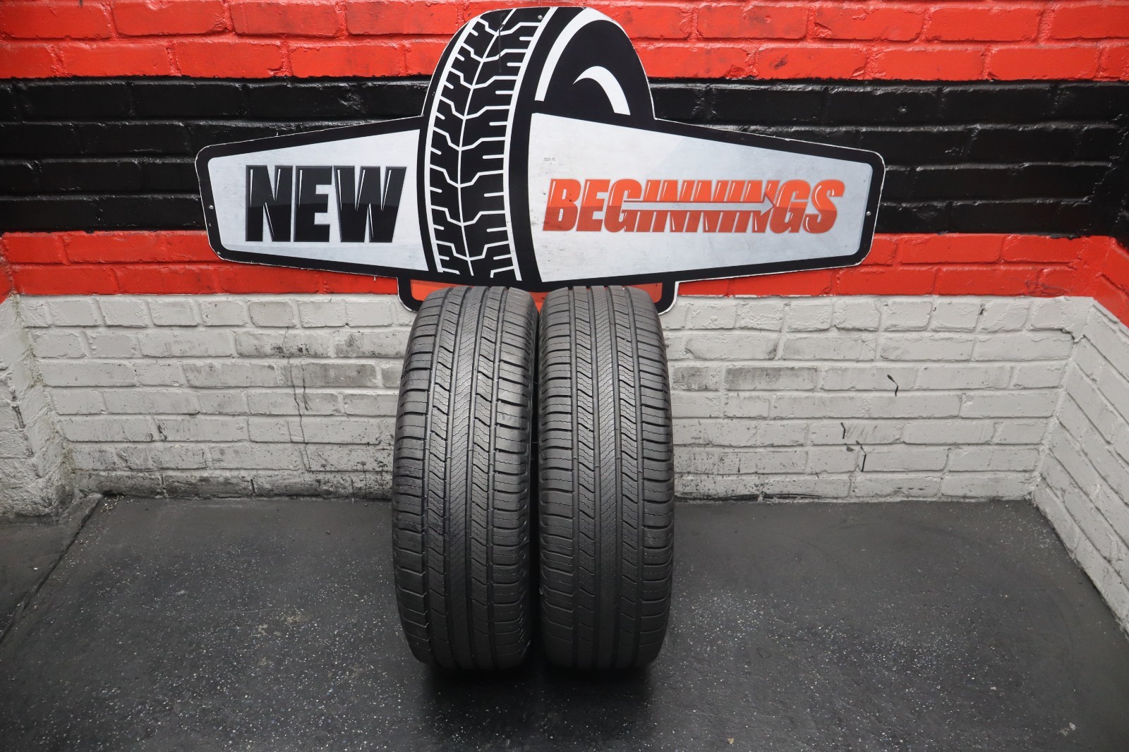 (2) Used Tires 225 60 18 Michelin Defender 2 No Repairs 11/32nds
