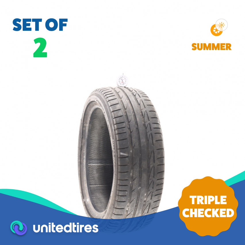 Set of (2) Used 205/45R17 Bridgestone Potenza S001 84W – 6/32