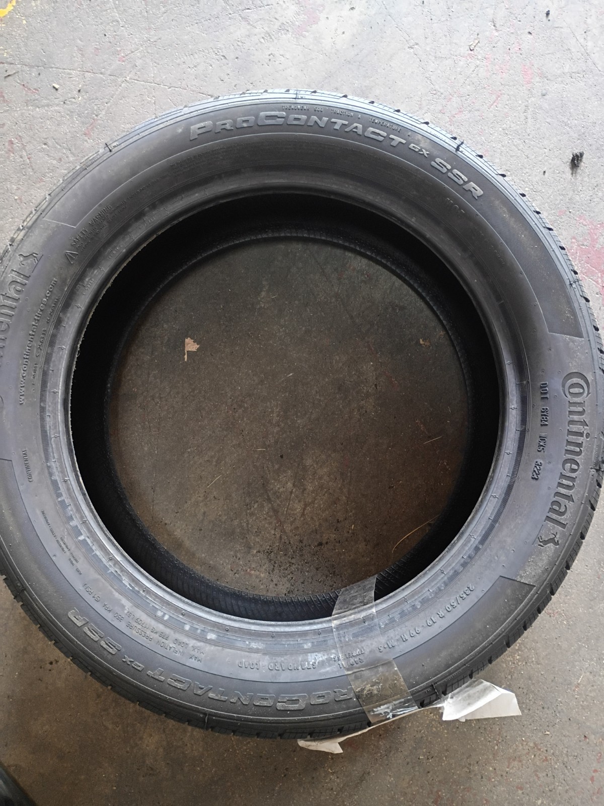 Continental ProContact gx moe ssr runflat 23550R19 Tire #3