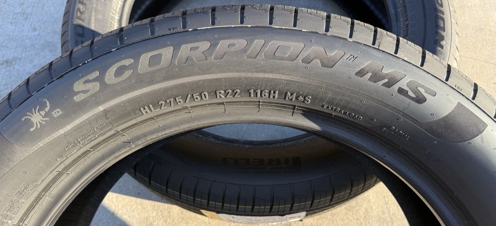 TWO BRAND NEW HL275/50R22 116H Pirelli Scorpion MS ELECT RIV Rivian R1S / R1T