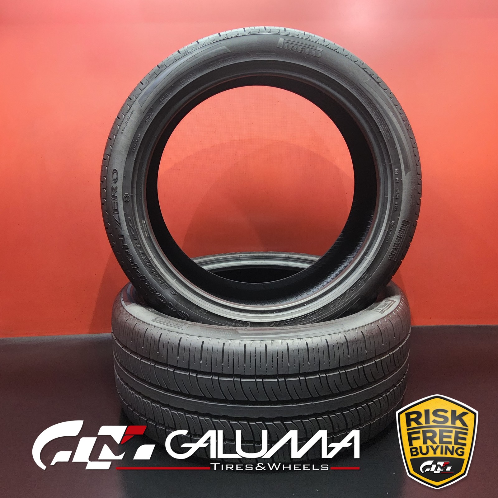 Set of 2 Tires Pirelli Scorpion Zero Asimmetrico (MO1) XL 295/40R22 112W #95731