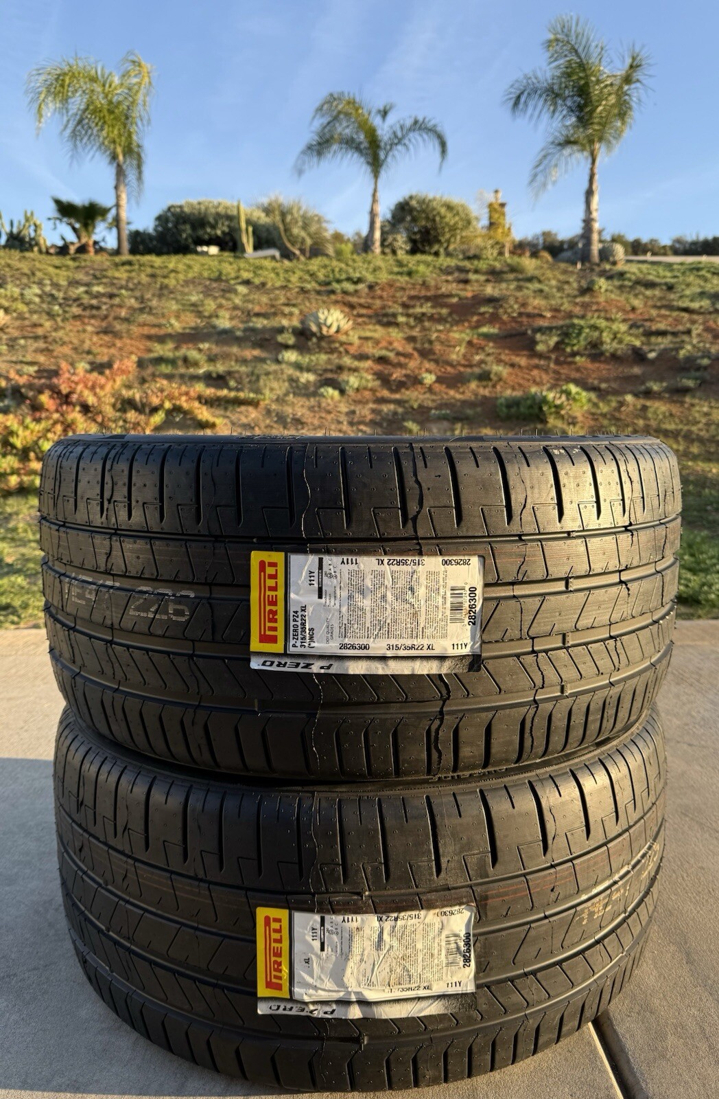 SET of TWO BRAND NEW 315/35R22 111Y Pirelli P Zero PZ4 Sport PNCS BMW X7 Tires