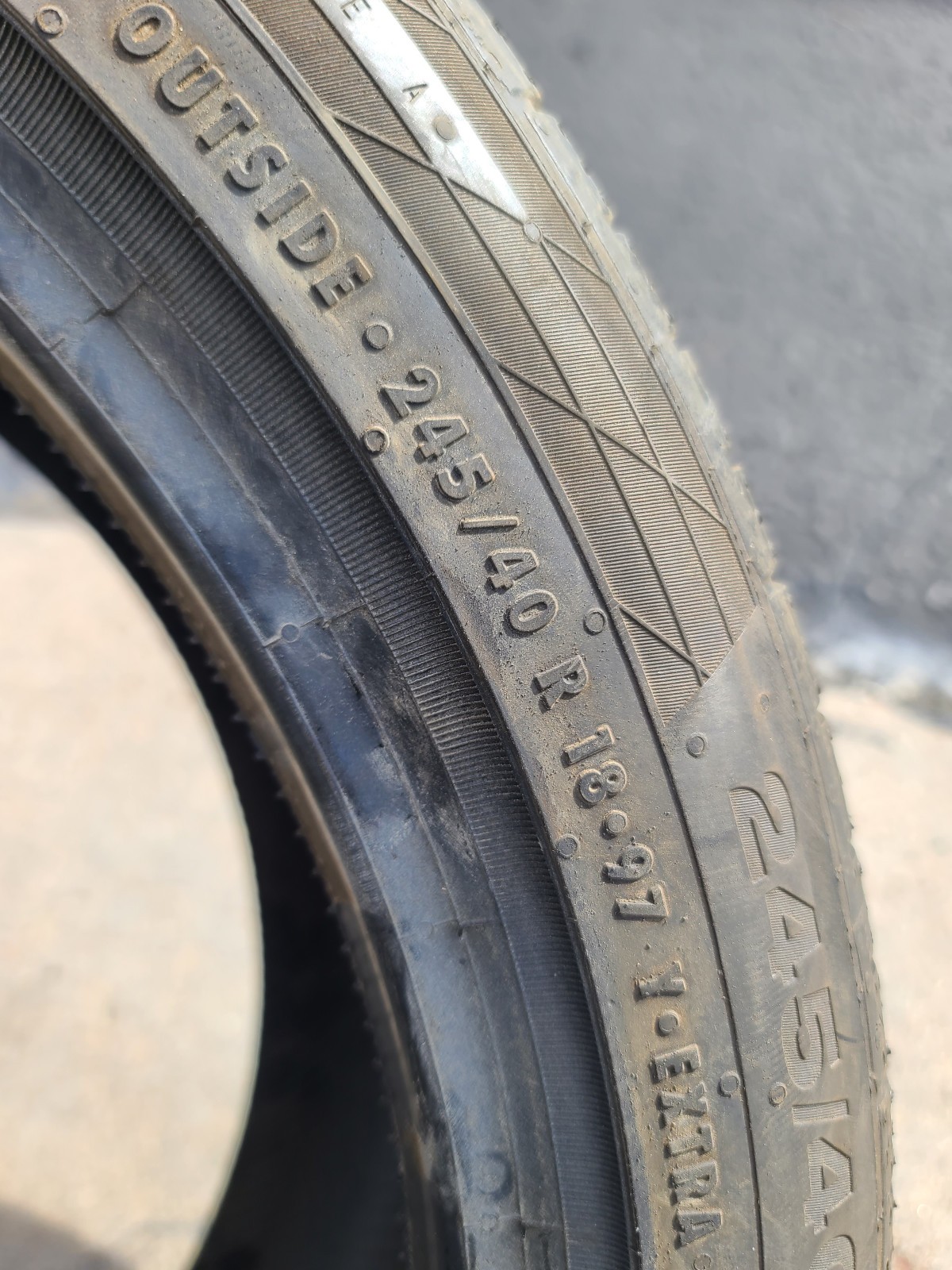 NEW CONTINENTAL 245/40 R18 97Y SPORTCONTACT 5 (MOE) RUN FLAT DOT 5023