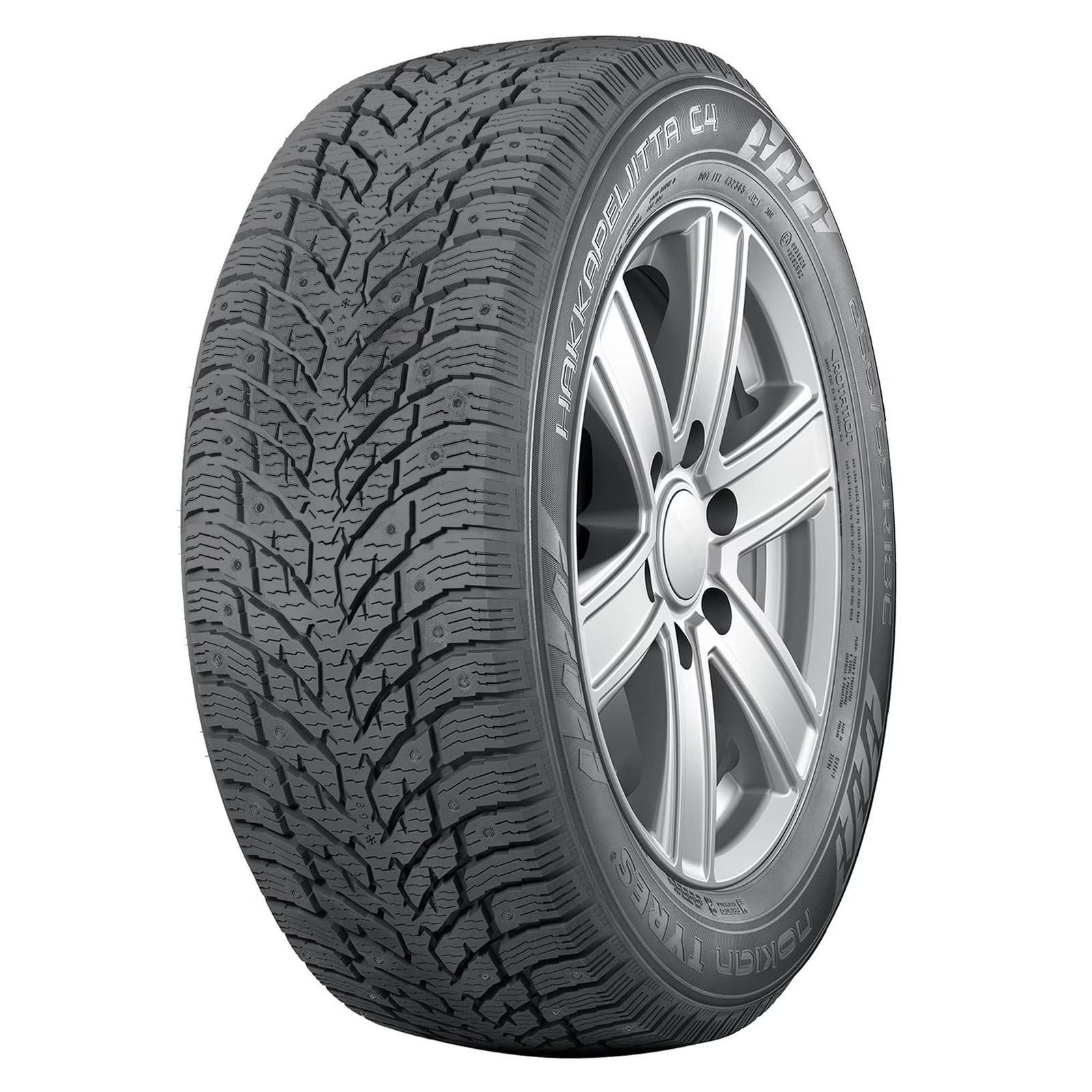 1 Nokian Hakkapeliitta C4 235/65R16C/10 8-Ply 121R Tire 2356516 235 65 16